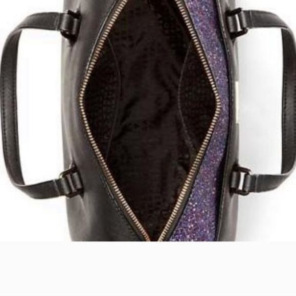 *Good Condition* Kate Spade purple with partial glitter handbag. - Picture 5 of 6